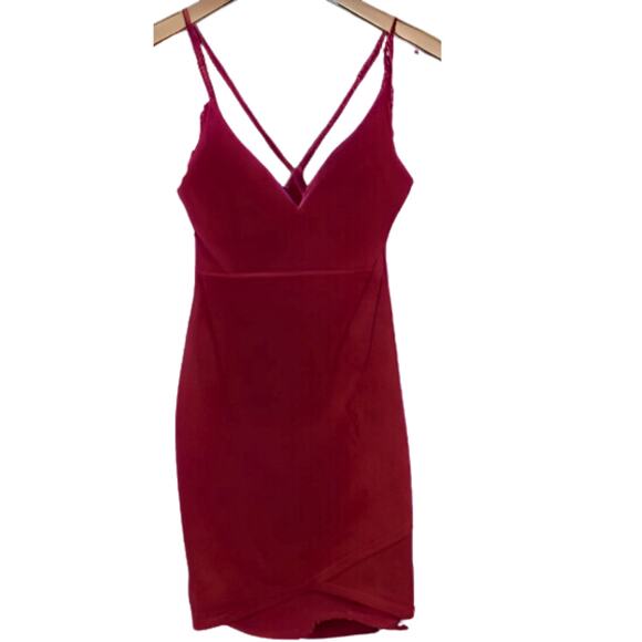 Lovely Day MicroSuede Mini Dress in Rust Size Small - Picture 2 of 2